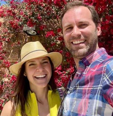 Morgan Blake with his wife Maggie Rulli in Spain.